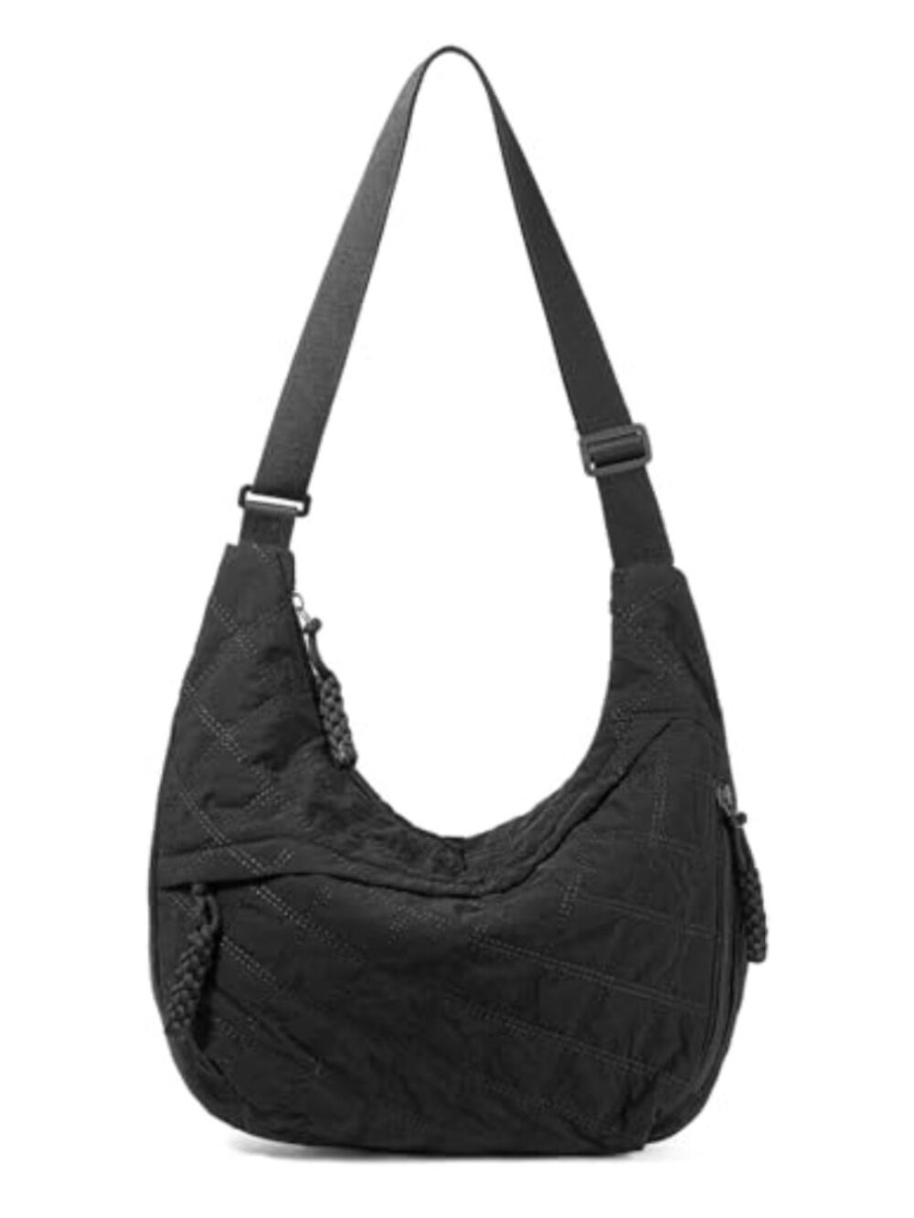 Quilted Nylon Puffer Tote Bag Lightweight Shoulder Crossbody Purse